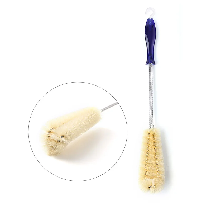 

Fancy Household Kitchen Cleaner New Design Safe Stainless Steel Material Durable Silicone Cup Bottle Brush With Acrylic Handle, Customized color