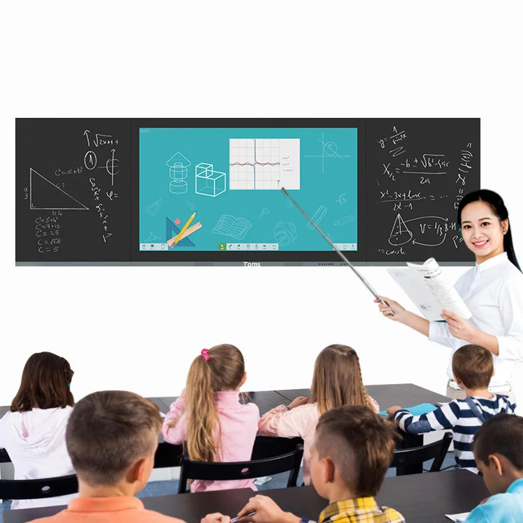 
4K HD intelligent nano blackboard touch screen digital smart electronic blackboard with android windows system 
