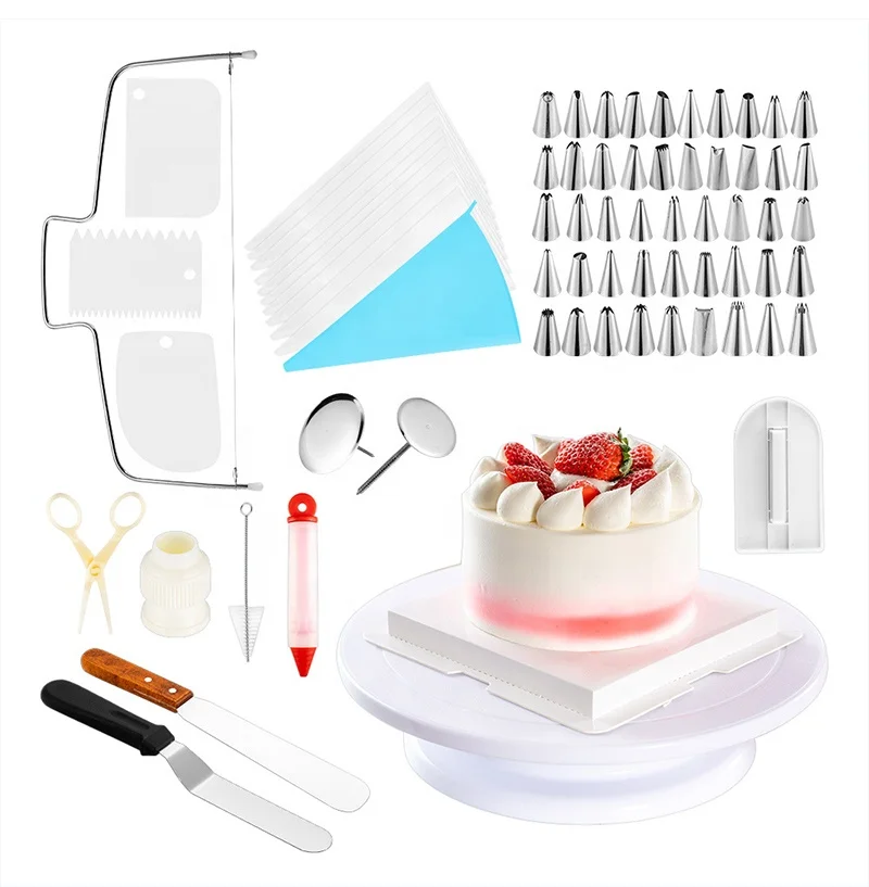 

Baking cake set Bakery product package 73-piece baking tool decorating nozzle set