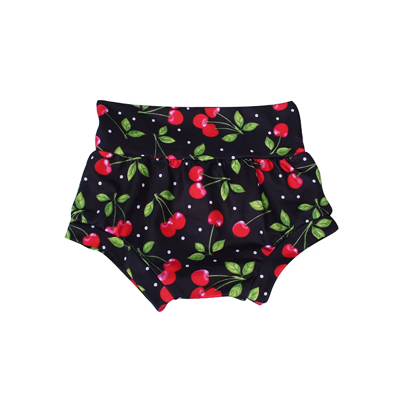 

Happy Luoka New Product High Waist Ribbed Bummies New Fashion Infant Baby Cherry Shorts, Picture