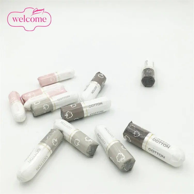 

Hygiene women care organic cotton tampons with and without applicators small order quantity available China supplier