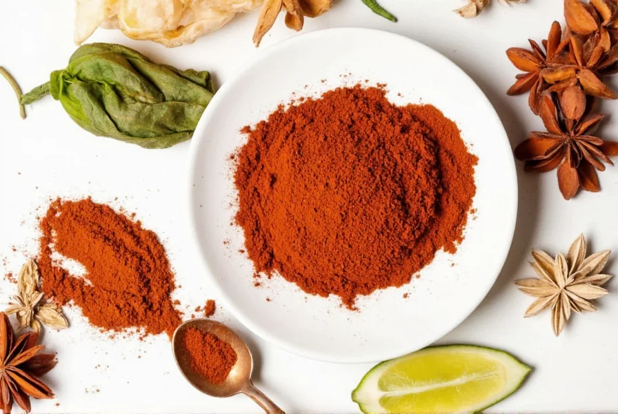Mexican spices including chili powder, cumin, oregano, paprika, and dried herbs