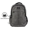 Stylish trendy fashion smart men travel USB laptop backpack bag distributor custom canvas anti theft kids school backpack vendor
