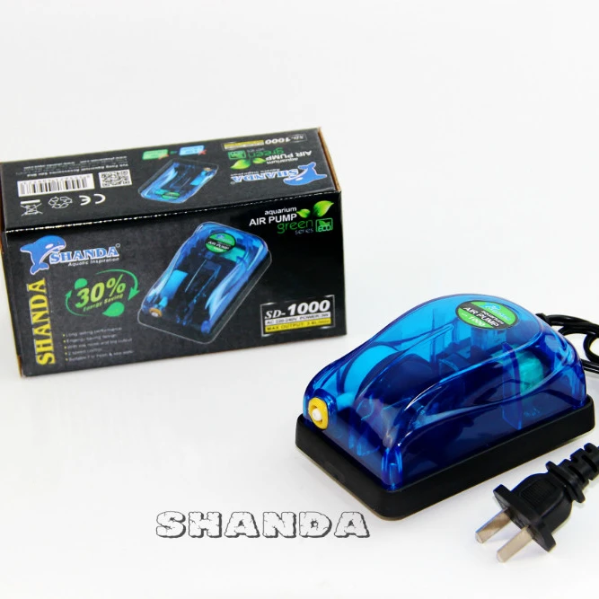 

Shanda aquarium Air pump SD-1000, Blue