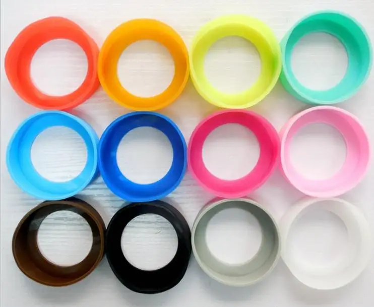 

65mm 70mm silicone bumpers silica gel cover silicone bottom cover bumper case for skinny cup tumblers rubber bottom, Customized colors acceptable