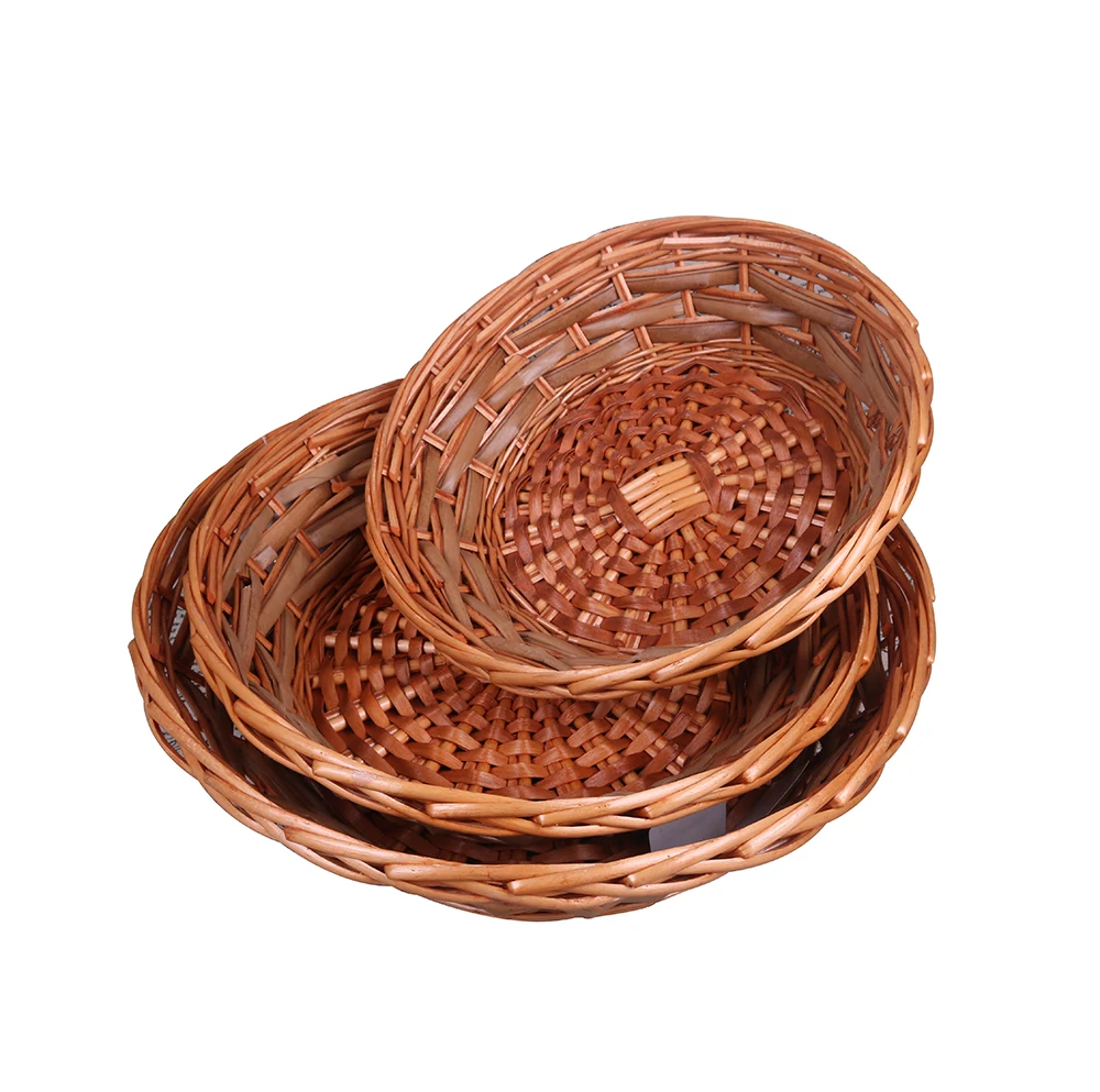 Hand Woven Small Wicker Round Vegetable Basket Wicker Fruit Serving Tray Plate For Vegetable Willow Design Serving Tray Buy Wicker Basket Tray Wholesale Tray Baskets Round Wicker Tray Product On Alibaba Com