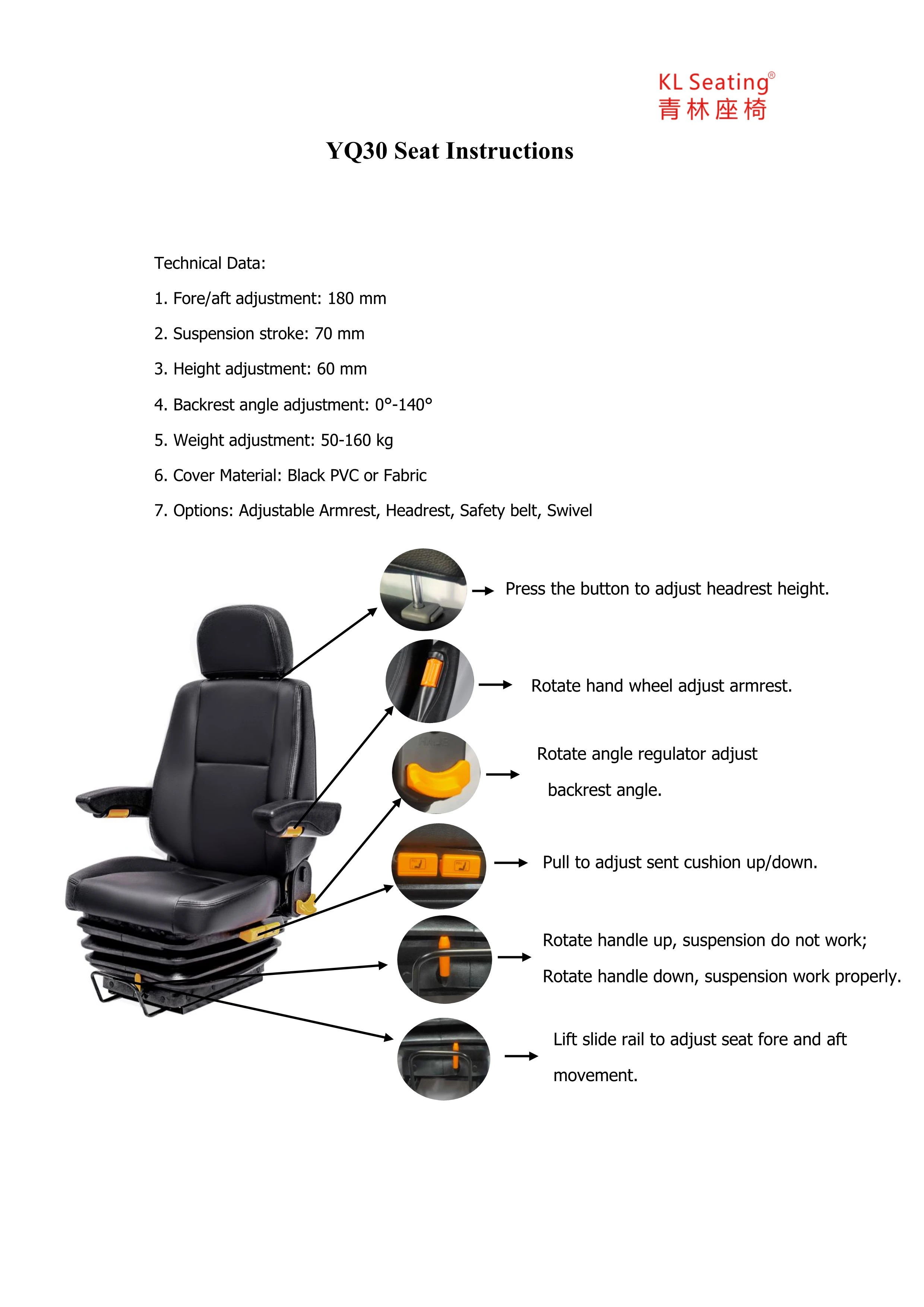Heavy Duty Air Suspension Freightliner Truck Seat Buy Air Suspension