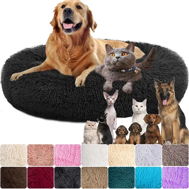 

2021 New Doughnut Lujosa Lujo Cama Para Perro Luxury Small Cat Beds Cushion Sofa Pet Dog Bed