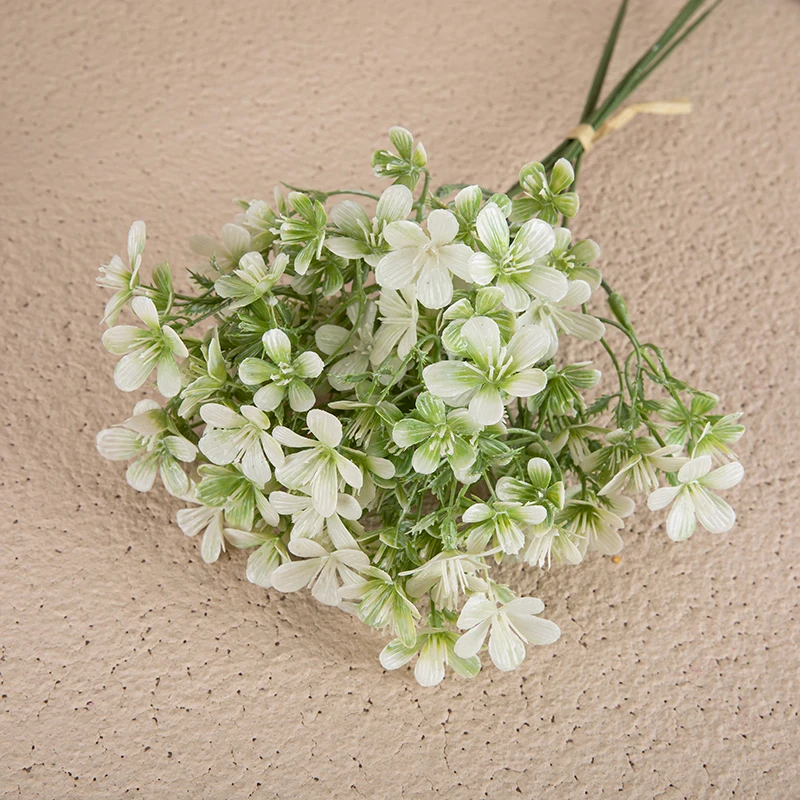 

Pink Green Artificial Plum Blossom For Home Diy Wedding Decor Fake Plants Simulation Flower 44cm