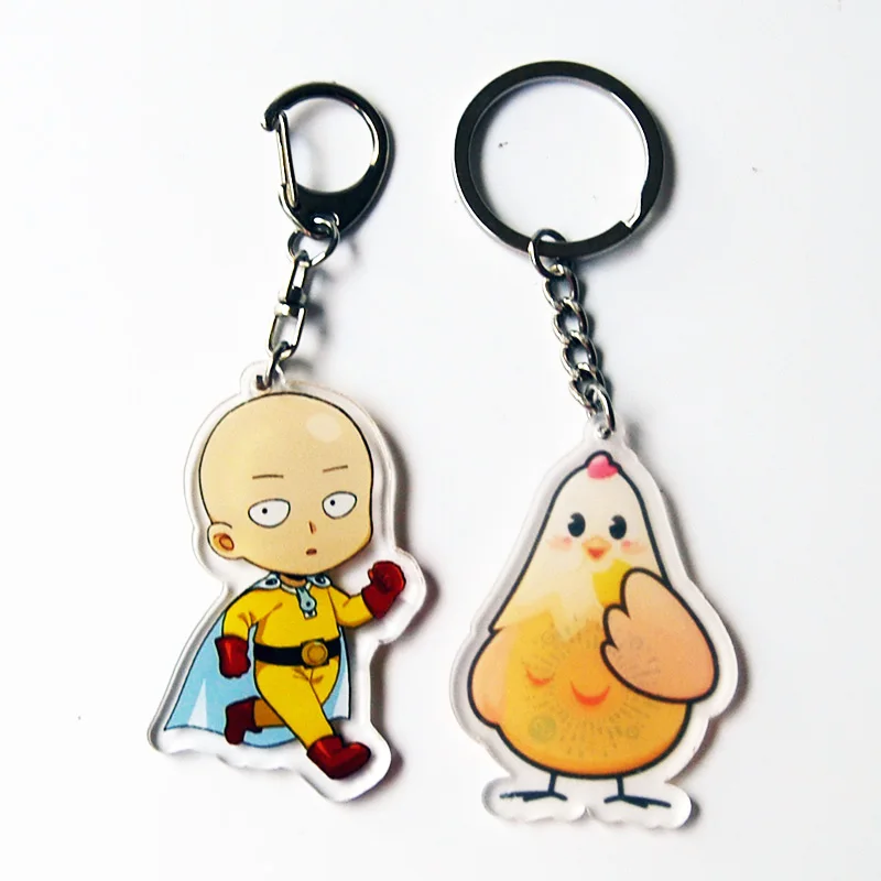

no design fee Make your own custom UV double printed Transparent acrylic keychain