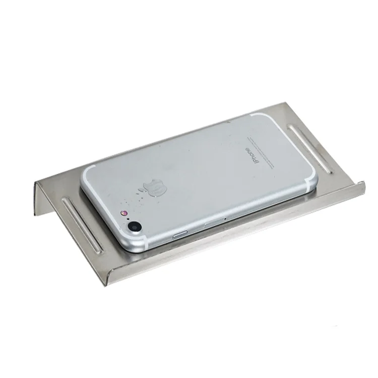 

Shelf Where You Can Put Your Mobile Phone Toilet Bathroom Wall Phone Holder Table, White,black,pink