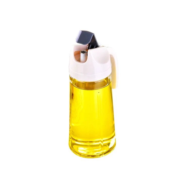 

A1166 Kitchen Glass Oil Bottle Dispenser Automatic Opening Closing Home Bottles For Oil And Vinegar Honey Olive Oil Container, Transparent