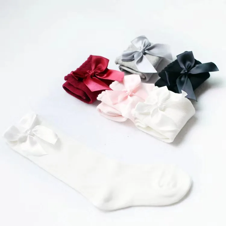 

Combed Cotton Newborn Baby Girl Stockings Breathable Children Socks Long Stockings Soft Princess Toddler Socks Kids Clothes