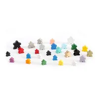 

Assorted Mixed Wooden Meeples, Standard Size, Board Game Pawn Pieces with custom colors