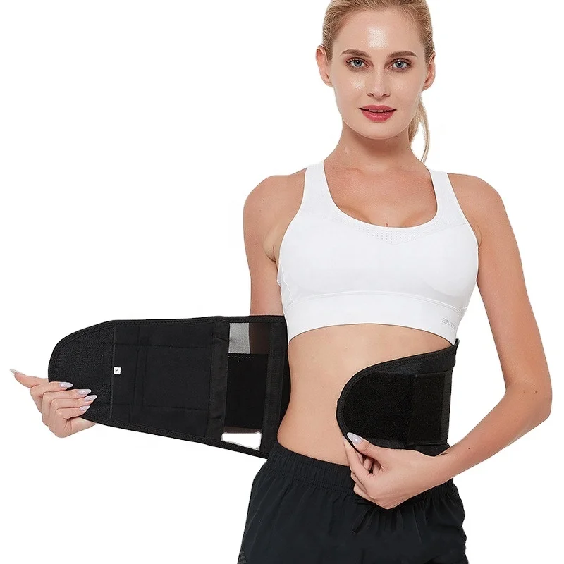 

Custom Logo Wholesale High Quality Sweat Adjustable Stomach Belt Neoprene Slim Belt Waist Trimmer For Women, Black/pink