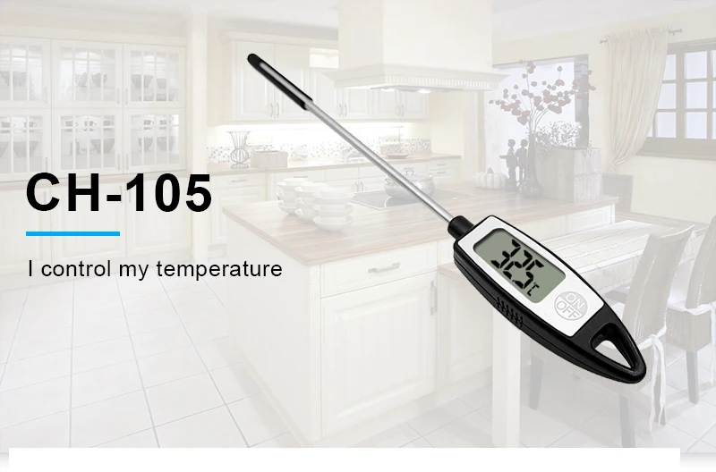 Ch105 Long Probe Baby Thermometer Instant Digital Food Thermometer
