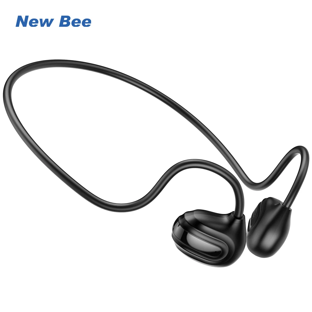 

Factory Price Wholesale BT5.3 Wireless Neckband Earphones Open Ear Air Conduction Headphones Sport Headset with Single ENC Mic