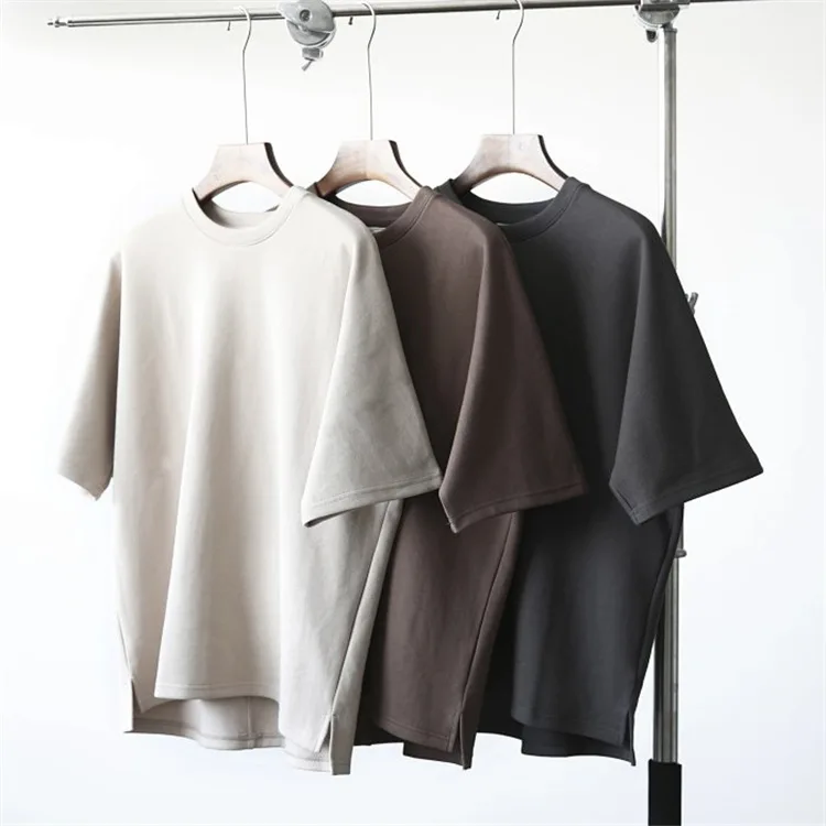 

High quality washed cut and sew vintage men's t shirts oversized t shirt for men