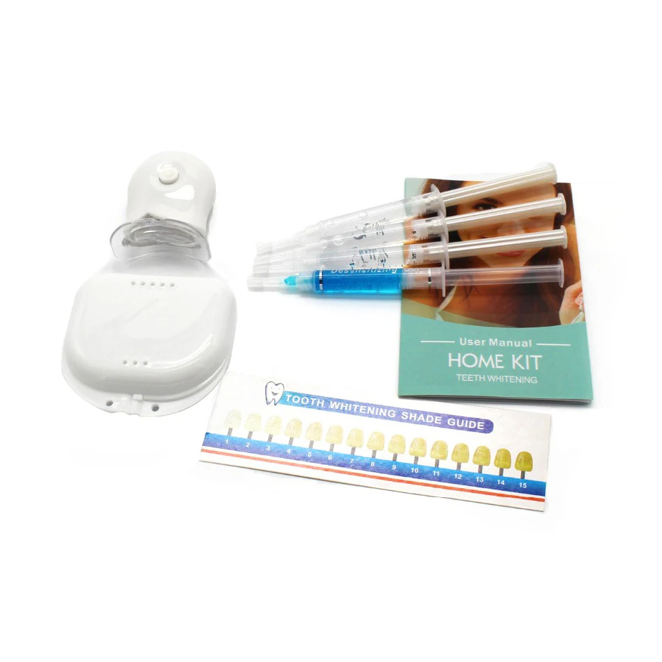 

Luxury White Mini LED Light Teeth Whitening Kit For Home Use