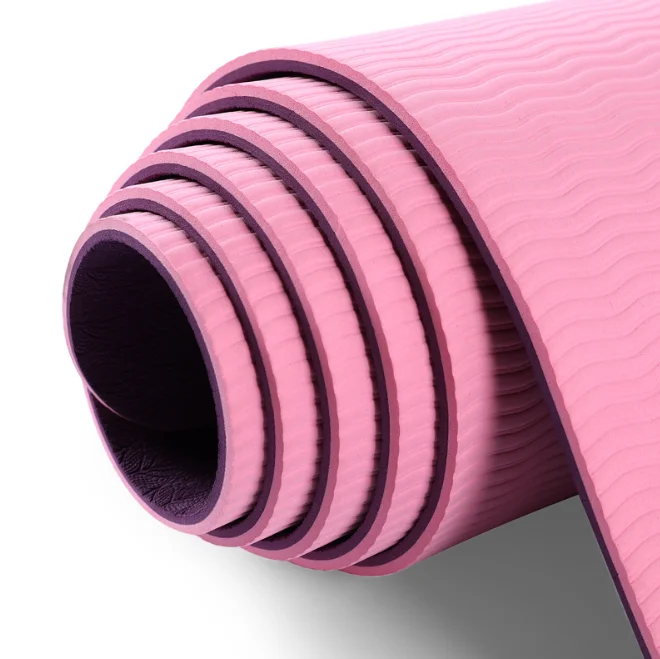 

High Performance Cheap Eco-friendly 6mm TPE Material Textured Non Slip Surface TPE Yoga Mat For Women