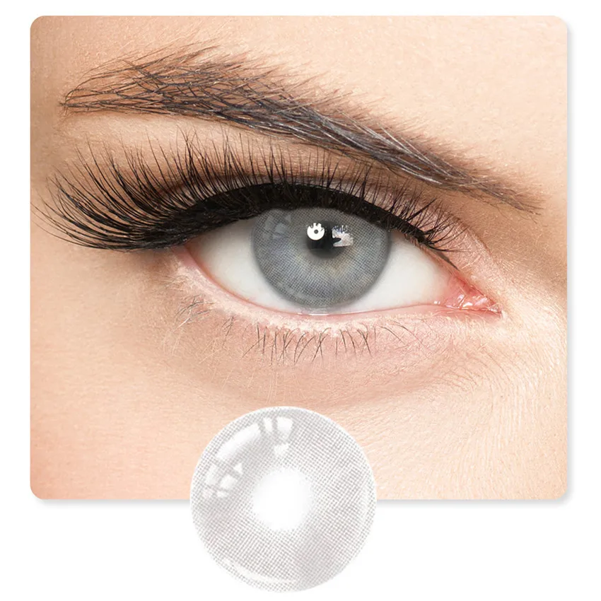 

2020 Free shipping Factory cheaper eye grey color contact lens 1 Year contact lens very comfortable eye lances contact lenses