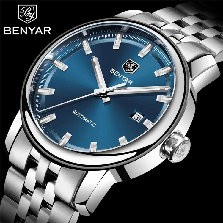 

2021 Top Brand Luxury New BENYAR Men's Mechanical Watches Automatic Mens watches watch men WristWatch Military Relogio Masculino
