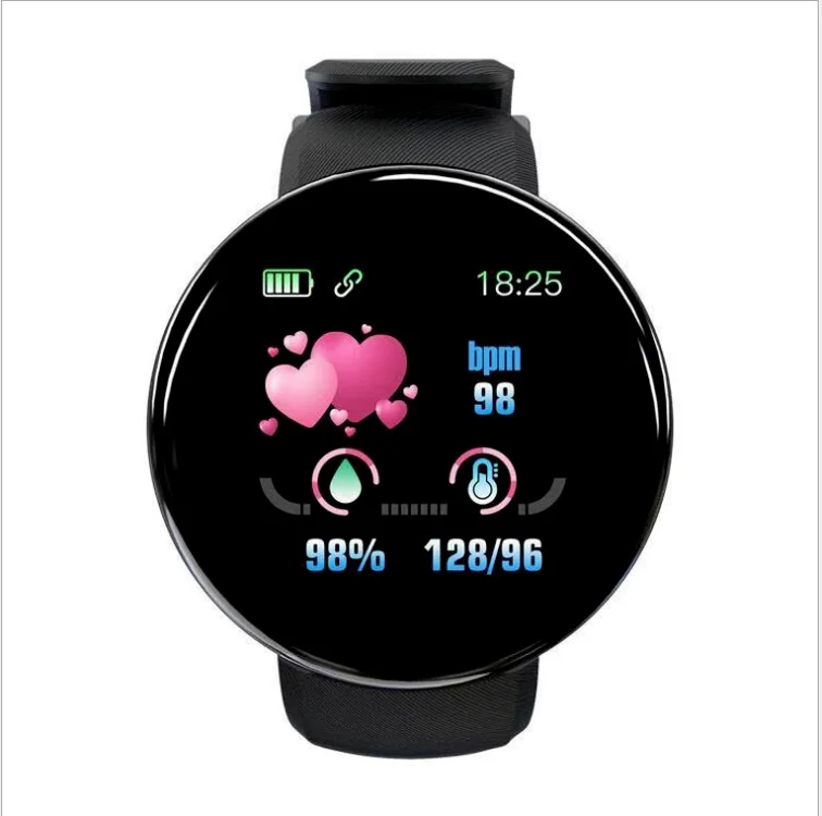 

Smart Watch D18 Bracelet Blood Pressure Heart Rate Smart Wristband Waterproof Fitness Tracker Sport Smartwatch Band