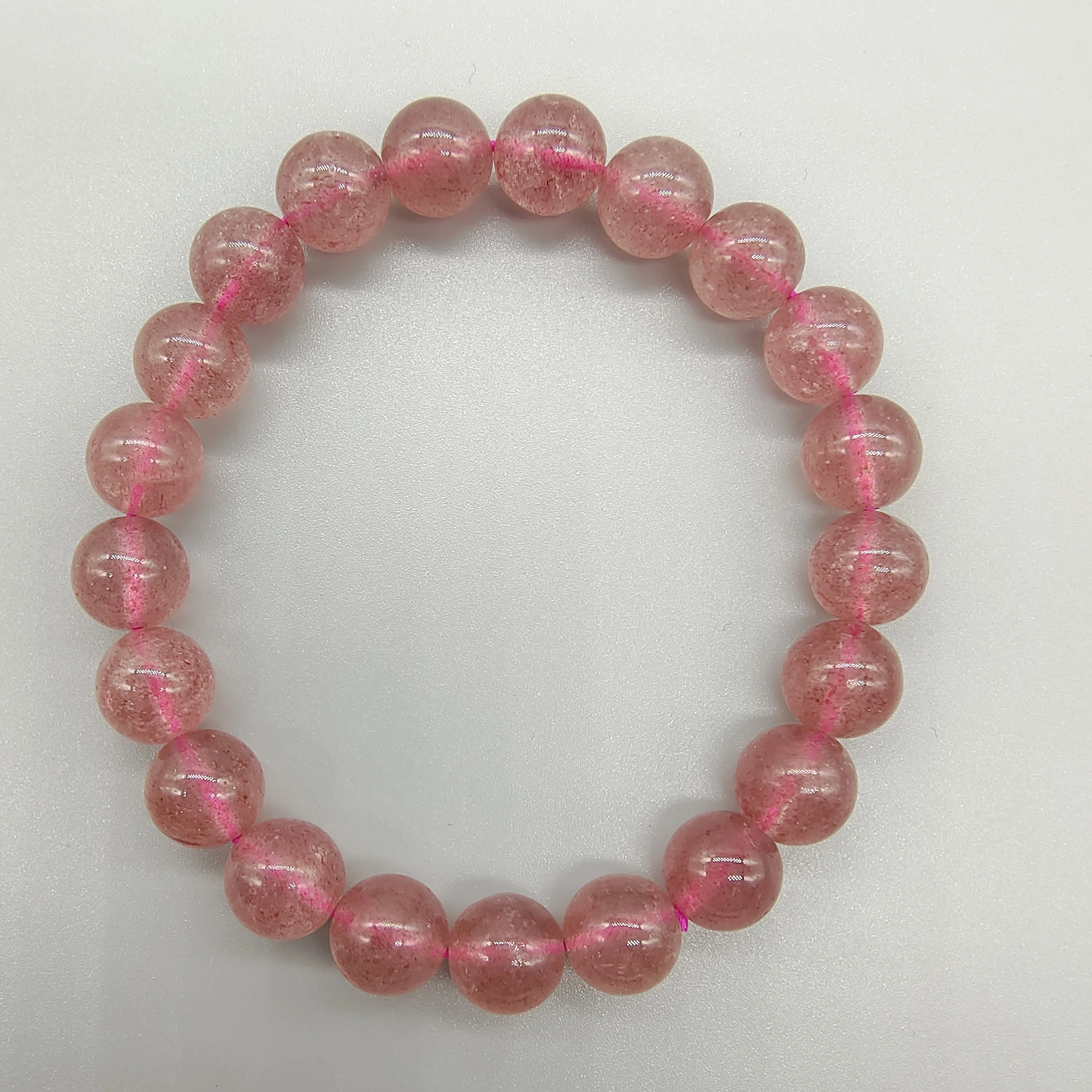 

Strawberry quartz beads bracelet wholesale and retail custom bracelet natural beads bracelet, As picture