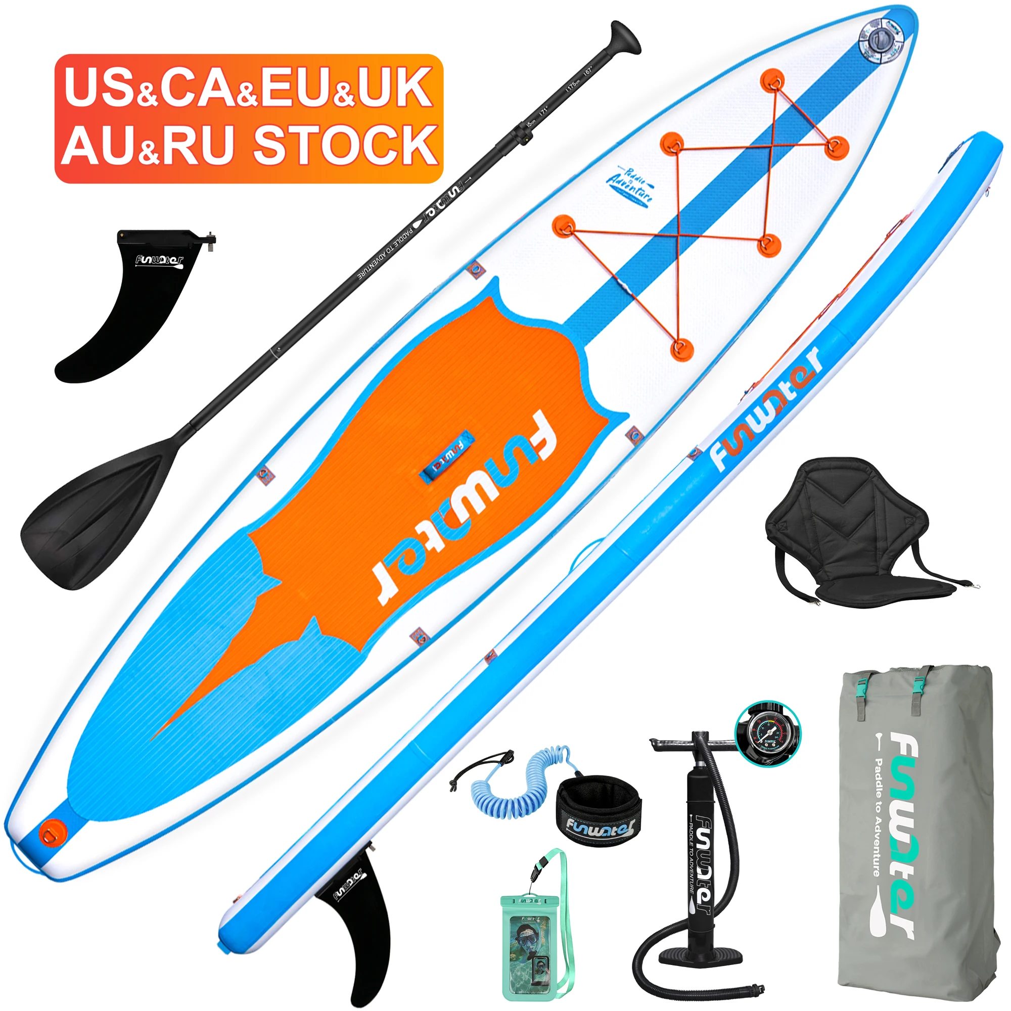 

FUNWATER Dropshipping OEM inflatable paddle board 11'6" custom inflatable paddle board paddle board 350*84*15 supboard sub isup