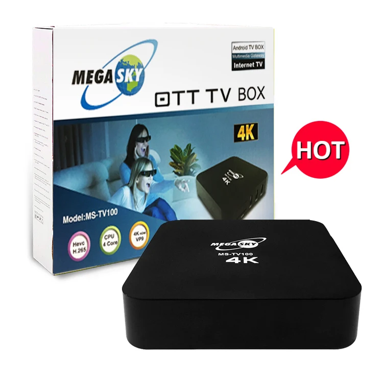 

Mini OTT MS-TV100 set top box full High Definition 1080P decoder Digital Internet receiver Africa Android tv box