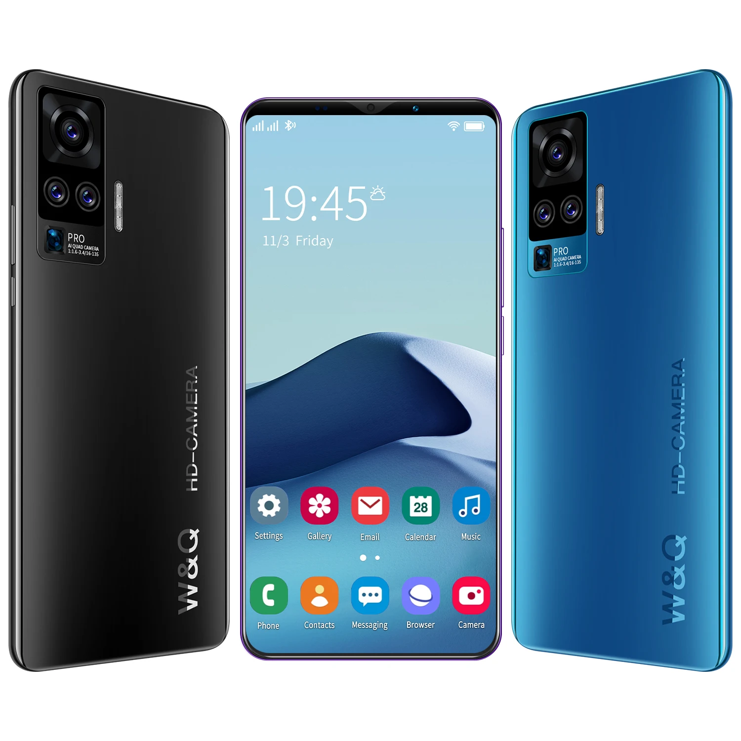 

Good selling smartphone with RAM custom android cellphone unlock cell phones, Purple, red, blue