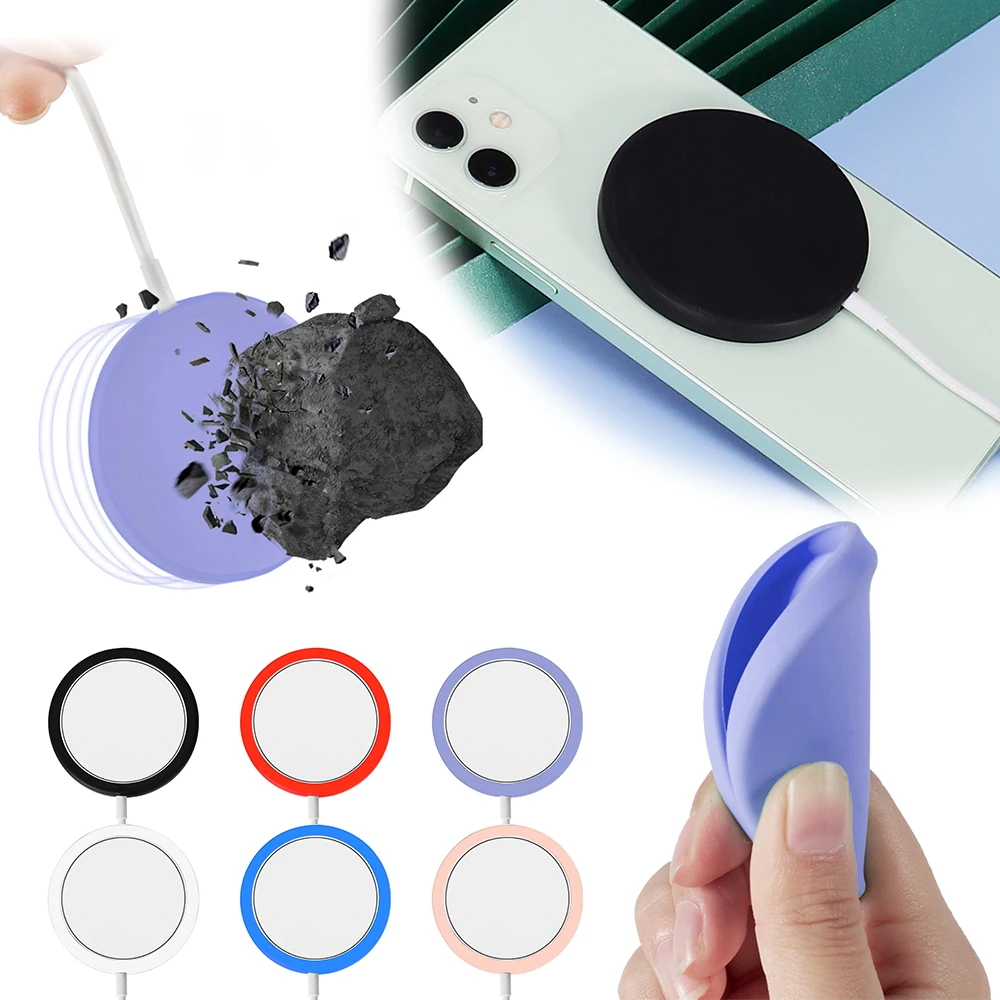 

Silicone Case for Magsafe Wireless Charger Slim Skin Protective Sleeve Cover for Magsafe