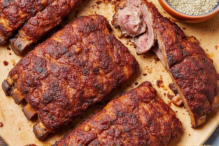 Table showing ingredients of a dry rub
