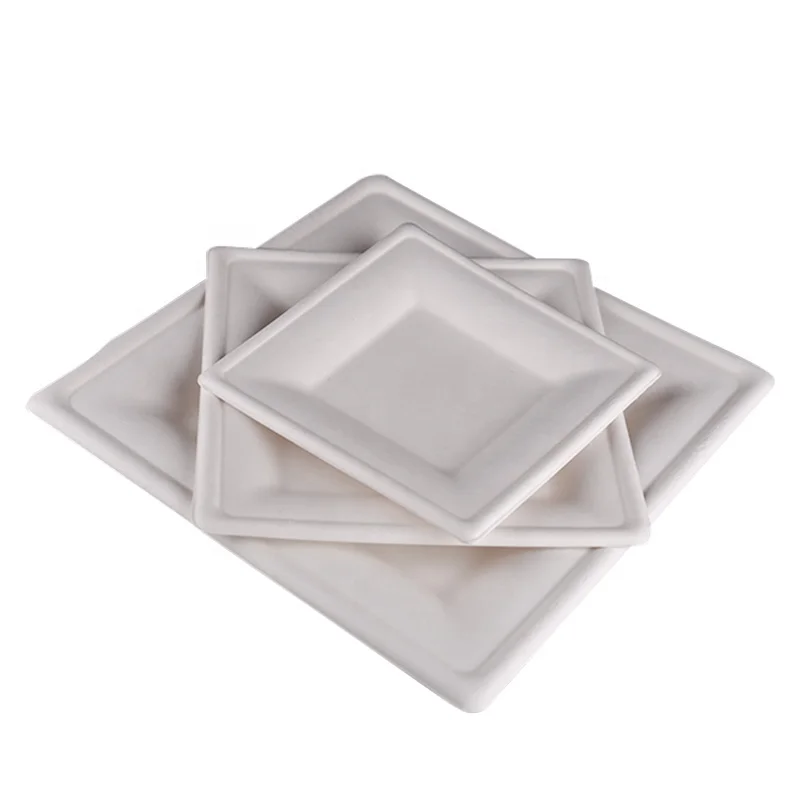 

Eco-Friendly Disposable Biodegradable Sugarcane Bagasse, Yellow,white