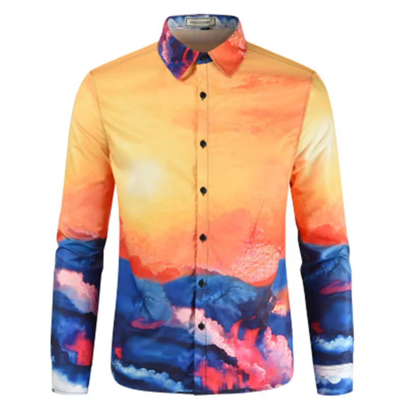 

2020 Men's Casual 3D Printed shirts men's large size long-sleeved shirts fashion New Autumn shirts, Customized colors