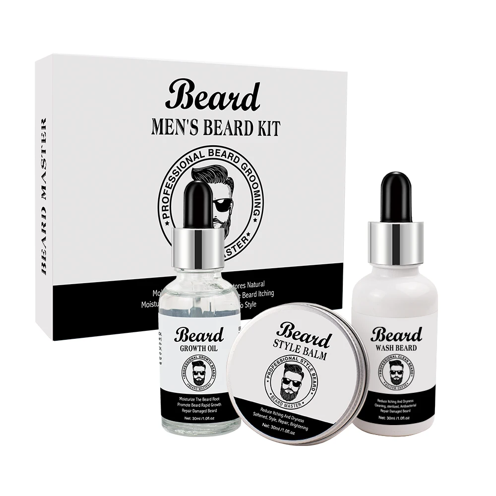 

Peimei 30ml Wholesale Organic Moustache Styling Softens Grooming Kit Beard Growth Oil Beard Kit Men