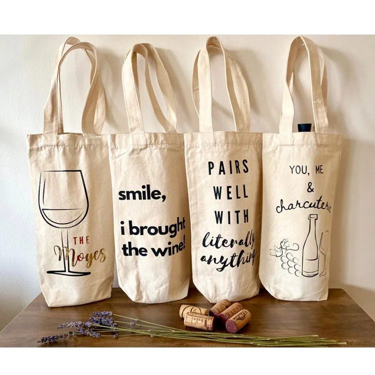 

Hot Selling Eco Friendly Canvas Cotton Linen Single Wine Bag, Yellow,white ,black,orange,blue,red