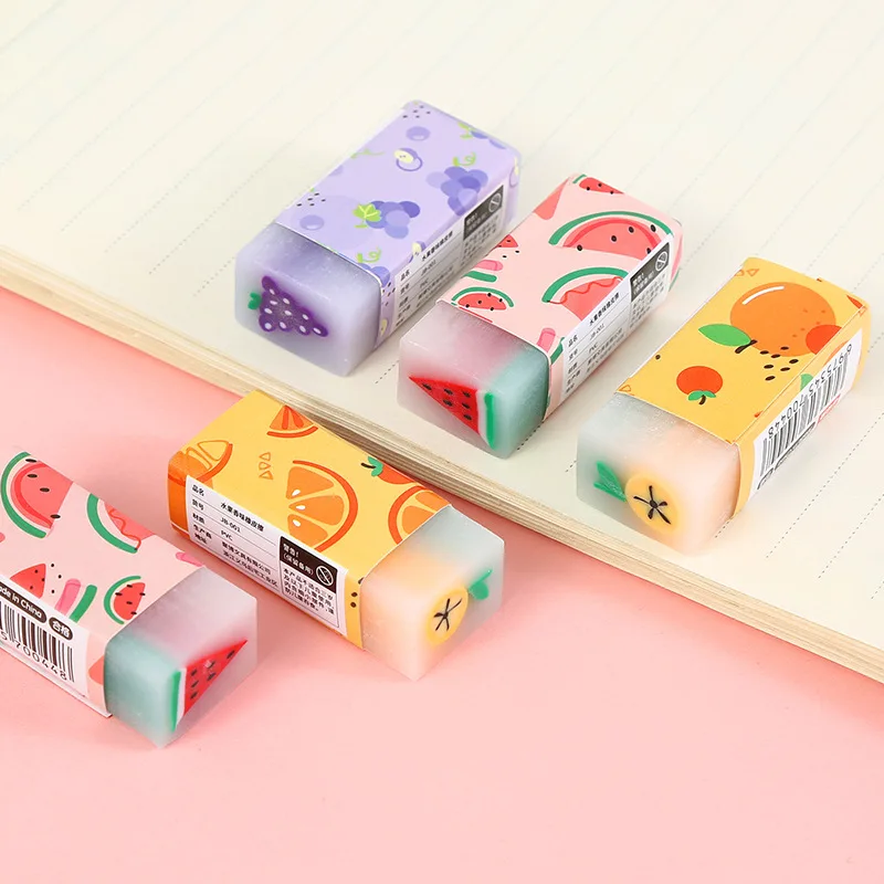 

Wholesale cute eraser for primary school students children cute cartoon fruit eraser
