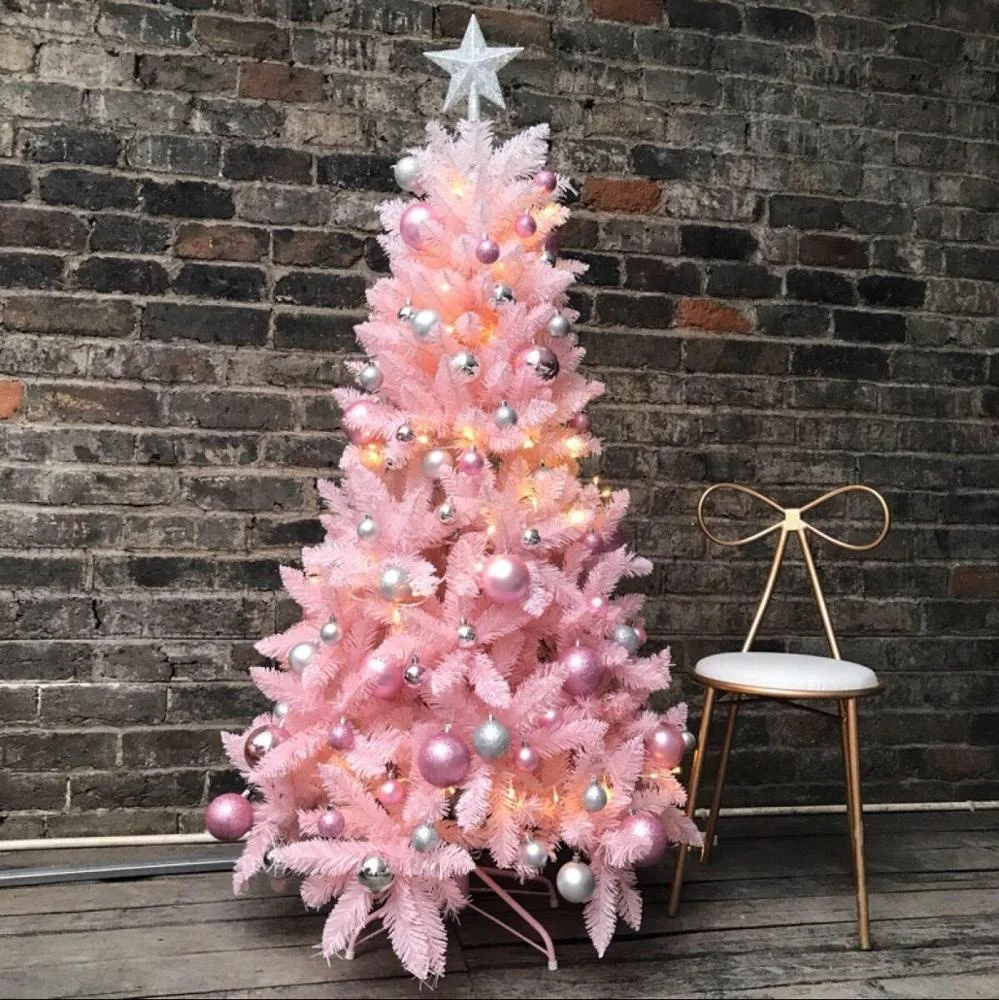 Bol Com Roze Kunstkerstboom Maine Roze Hoogte 210 Cm Zonder Verlichting 1281 Takken