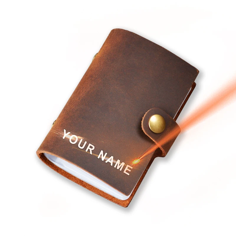 

Free Shipping Business Credit ID Card Holder Factory Genuine Cow Leather Custom Logo Multi-card Slot Wallet