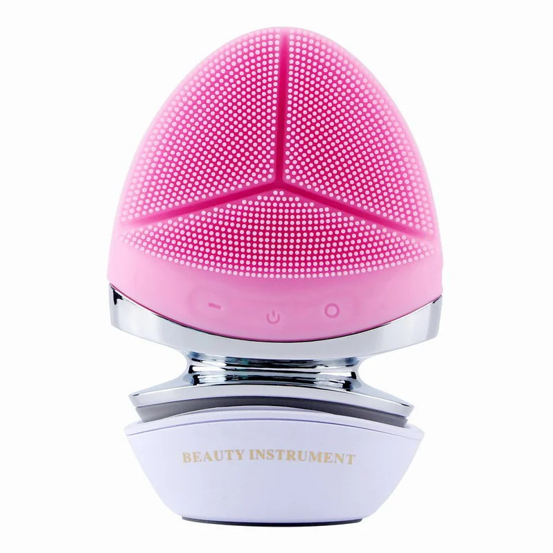 

Protable Portable Massage Electronic Big Smiles Silicone Rechargeable Electric Facial Cleanser Brush