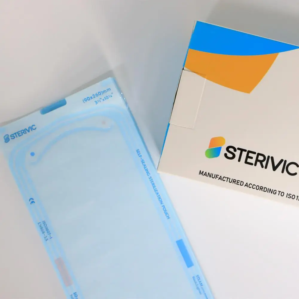 
Dental Self Sealing Sterilization disposable Pouches By Sterivic 