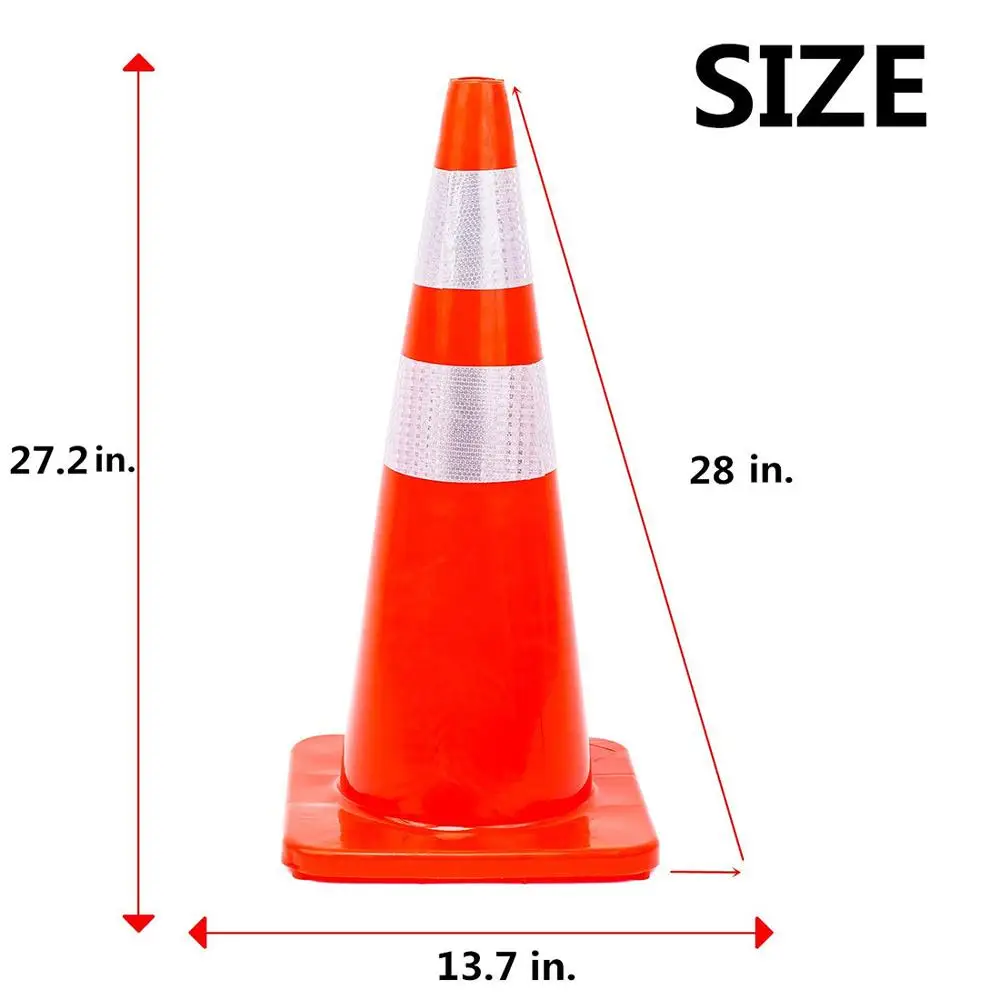 
EONBON Colorful Highways Signal Mark Reflective Safety Traffic Cone 