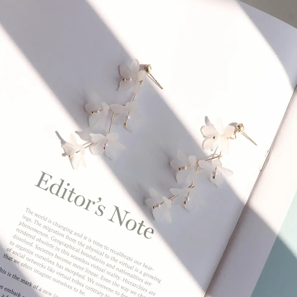 

Fashion Trendy Earrings Flowers Drop Earrings for Women Vintage Temperament Contracted Jewelry, Colorful
