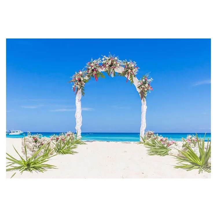 

Flower Romantic Polyester Wedding Photography Backdrop, Multiple patterns,support customization