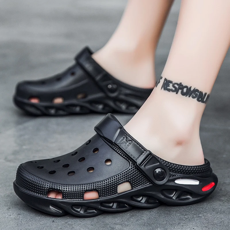 

Summer new style men's fashion hole shoes garden shoes leisure outdoor sport beach sandals boy Clogs, 3 colors