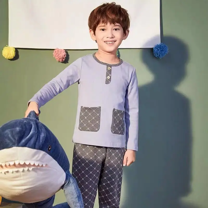 

Bulk High quality long duration time cotton pajamas kids pajamas