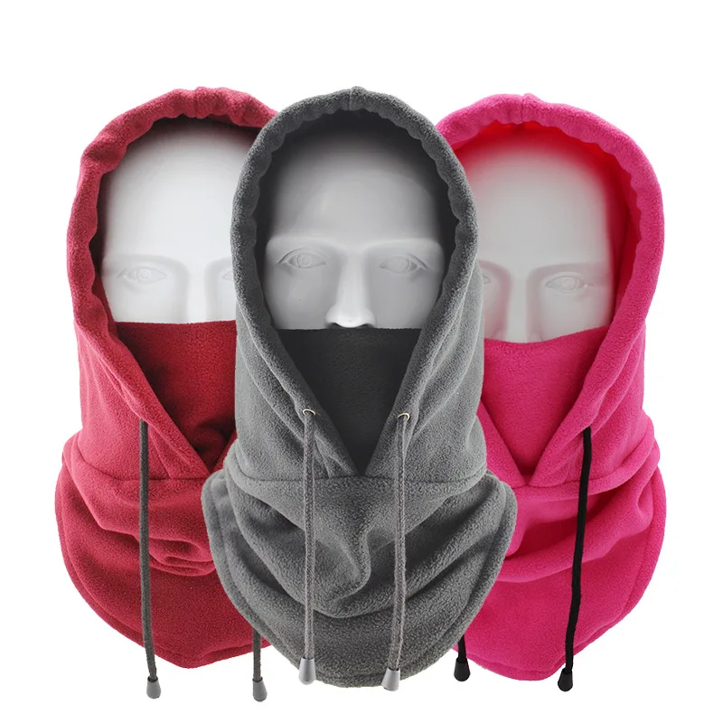 

Warm Dustproof Fleece Mask Fashion Balaclava Cap Winter Outdoor Cycling Mountaineering Hood Full Face Cover, 10 color