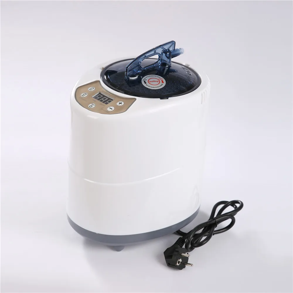 220V EU Plug 2000W Steam Generator Sauna Room 4.2L Acrylic Steamer Pot Larger Capacity Electric Wooden Barrels Large Steam