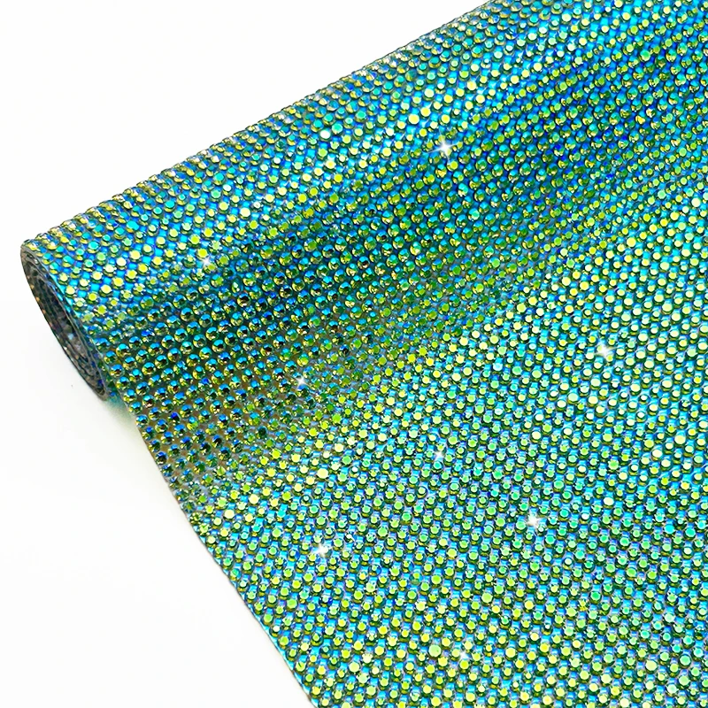 Peridot AB Self Adhesive Rhinestone Sheet DIY Decoration
